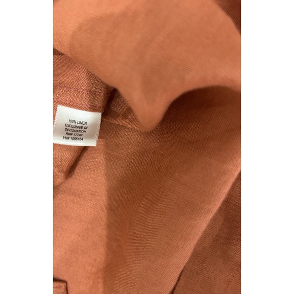 Breakwater Men's 100% Linen Button Down Shirt Size XL Beach Coastal Resort Boat - Picture 5 of 10